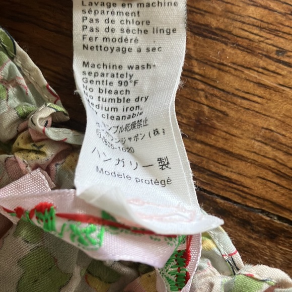 Bonpoint Spring Floral Top Pink Green Blue Cotton 6 - Picture 5 of 13